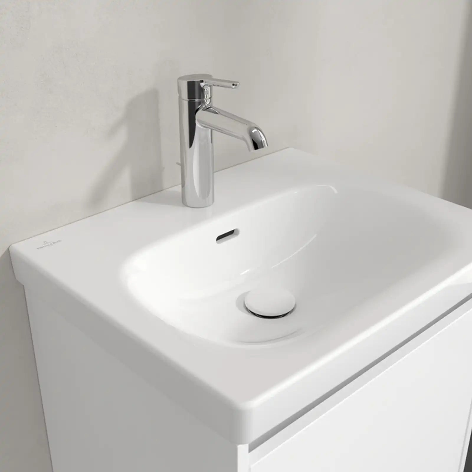 Villeroy & Boch Skyla White Alpin Wall Mounted Washbasin 445 x 550 x 150 mm 5A515501