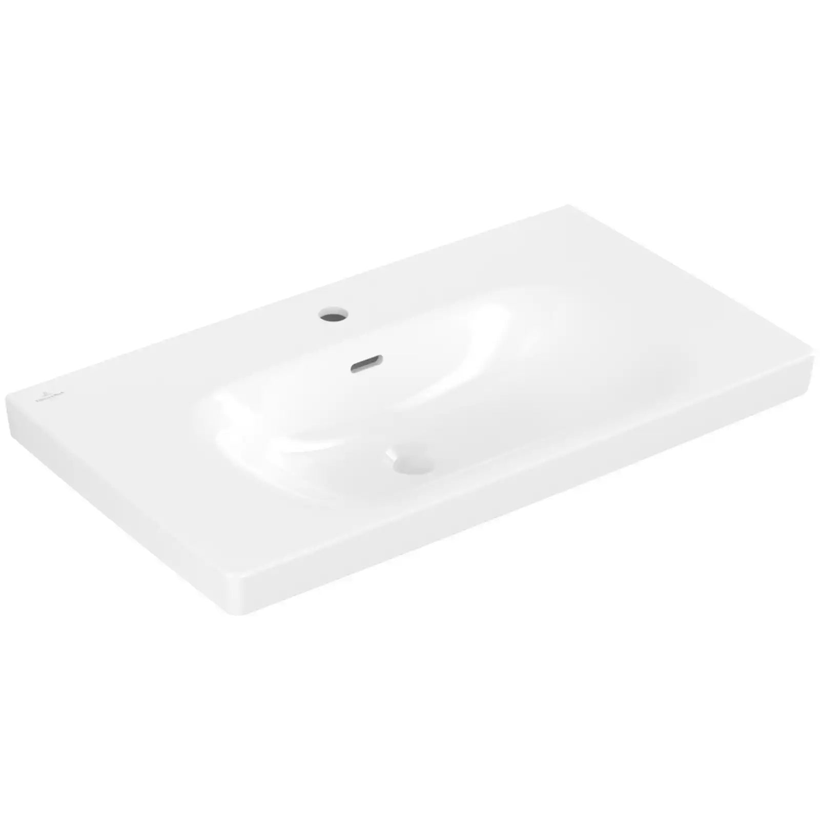 Villeroy & Boch Skyla Graphite 2 Pull Out Element Vanity Unit & White Alpin Washbasin with Overflow C79600VR+5A518001