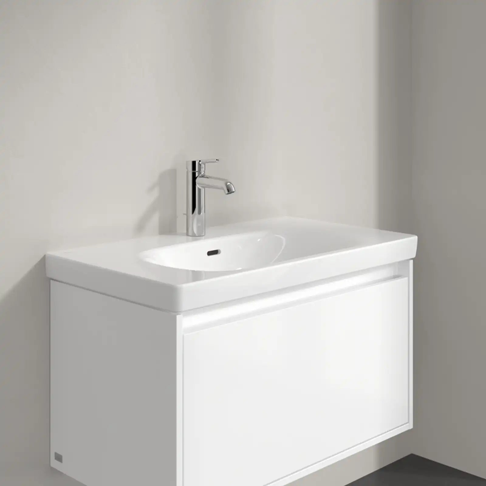 Villeroy & Boch Skyla Oak Kansas 2 Pull Out Element Vanity Unit & White Alpin Washbasin with Overflow C79600RH+5A518001