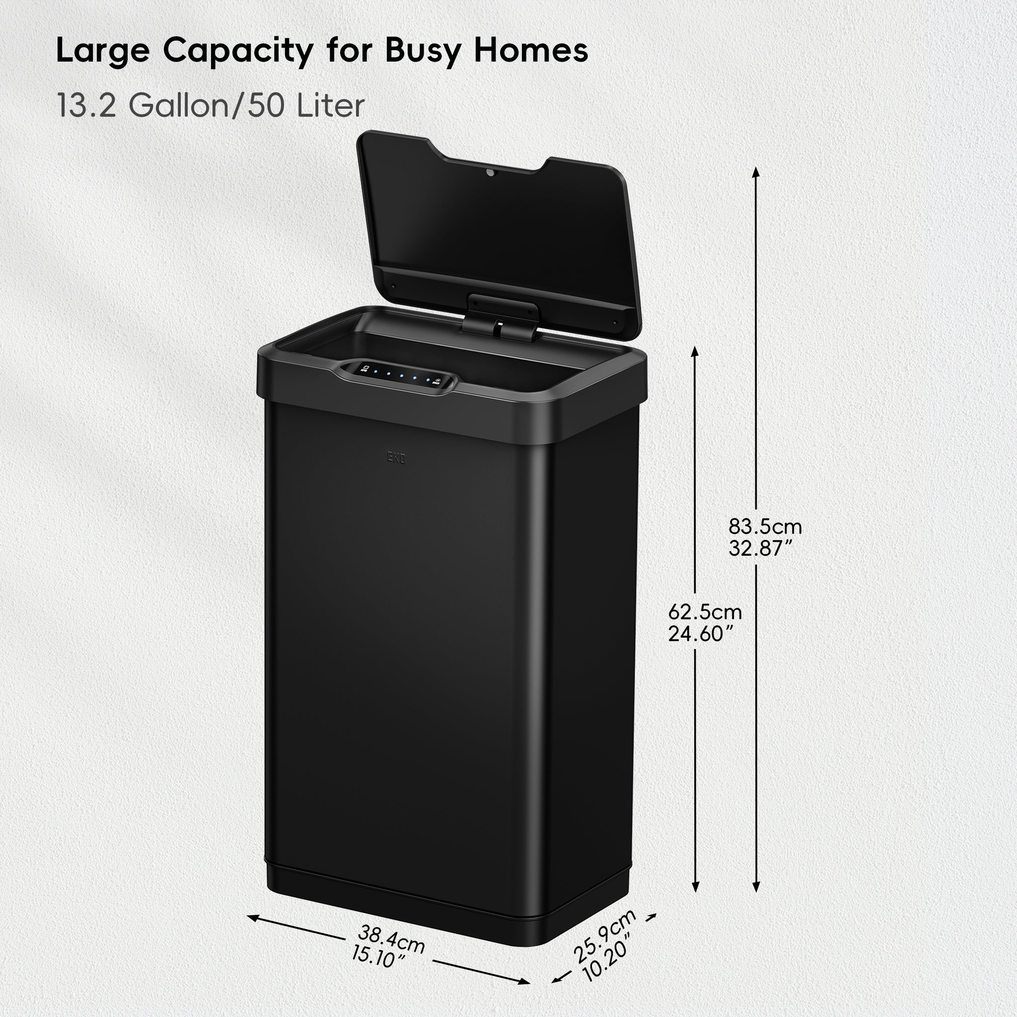 EKO Mirage T 50L Motion Sensor Kitchen Bin