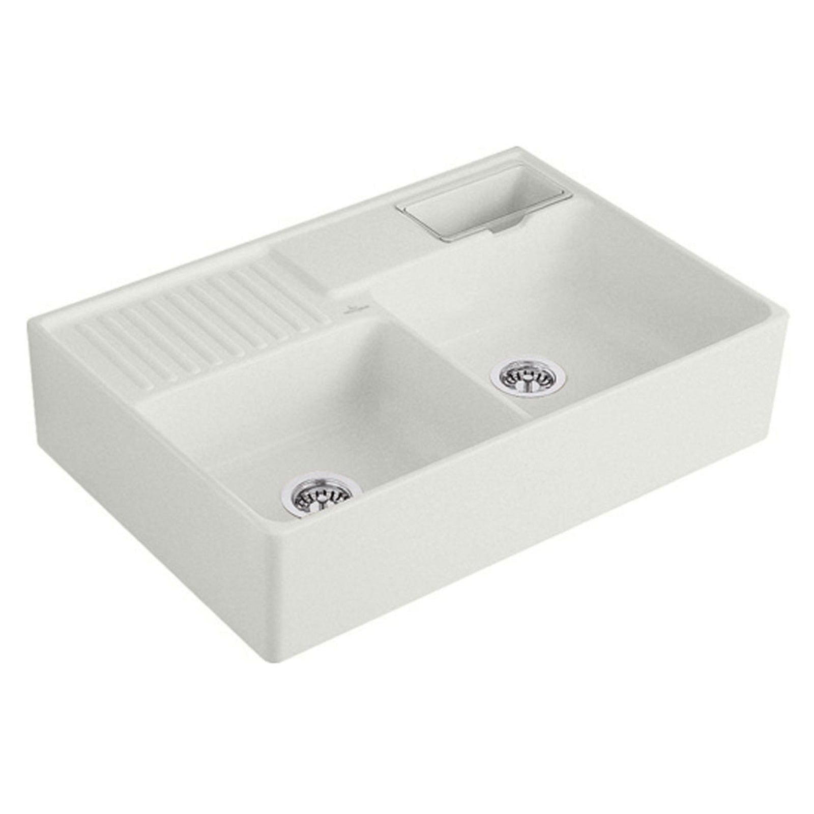 Villeroy & Boch Butler 90 2.5 Bowl Ceramic Kitchen Sink - NO WASTE