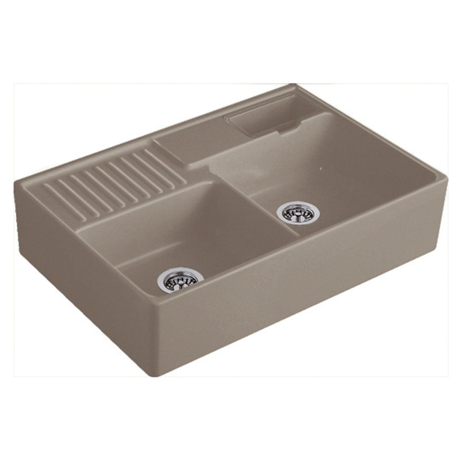 Villeroy & Boch Butler 90 2.5 Bowl Ceramic Kitchen Sink - NO WASTE