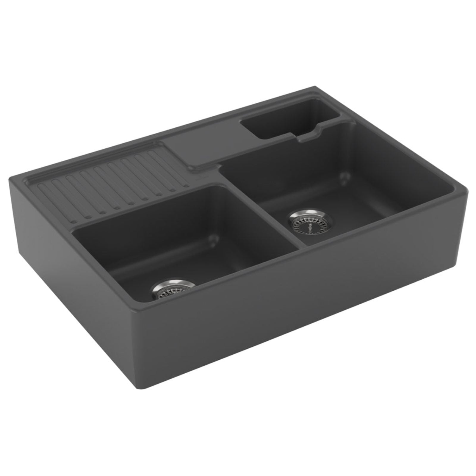 Villeroy & Boch Butler 90 2.5 Bowl Ceramic Kitchen Sink - NO WASTE