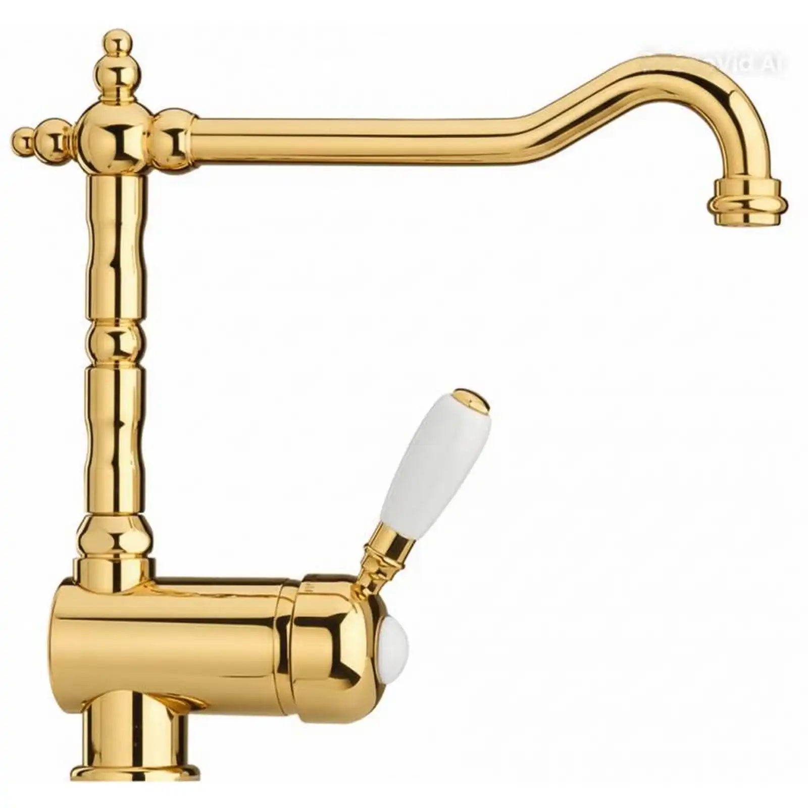 Paini Gold One Tap Hole Baroq Side Lever Mono Tap 64OG588ANTIA
