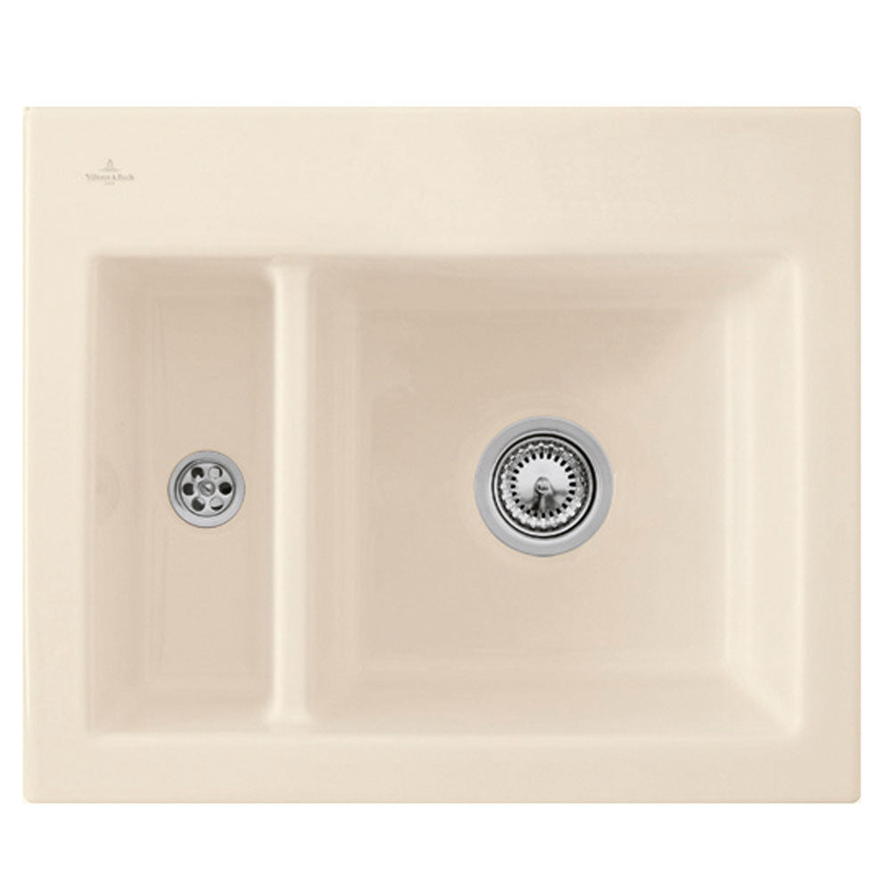 Villeroy & Boch Subway 60 XM 1.5 Bowl Ceramic Kitchen Sink LHSB - NO WASTE