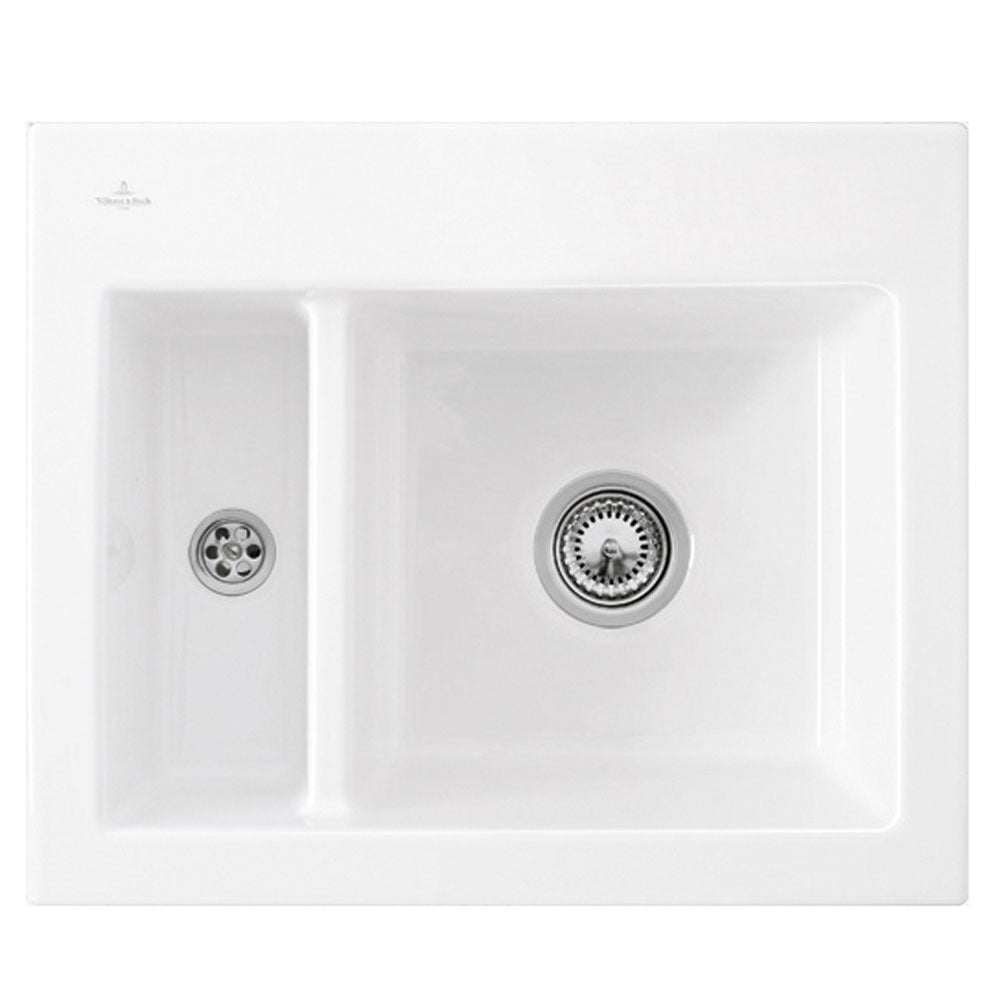 Villeroy & Boch Subway 60 XM 1.5 Bowl Ceramic Kitchen Sink LHSB - NO WASTE