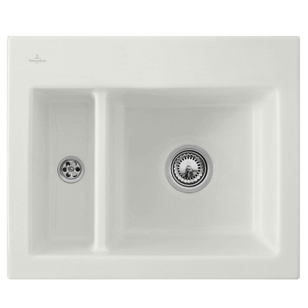Villeroy & Boch Subway 60 XM 1.5 Bowl Ceramic Kitchen Sink LHSB - NO WASTE