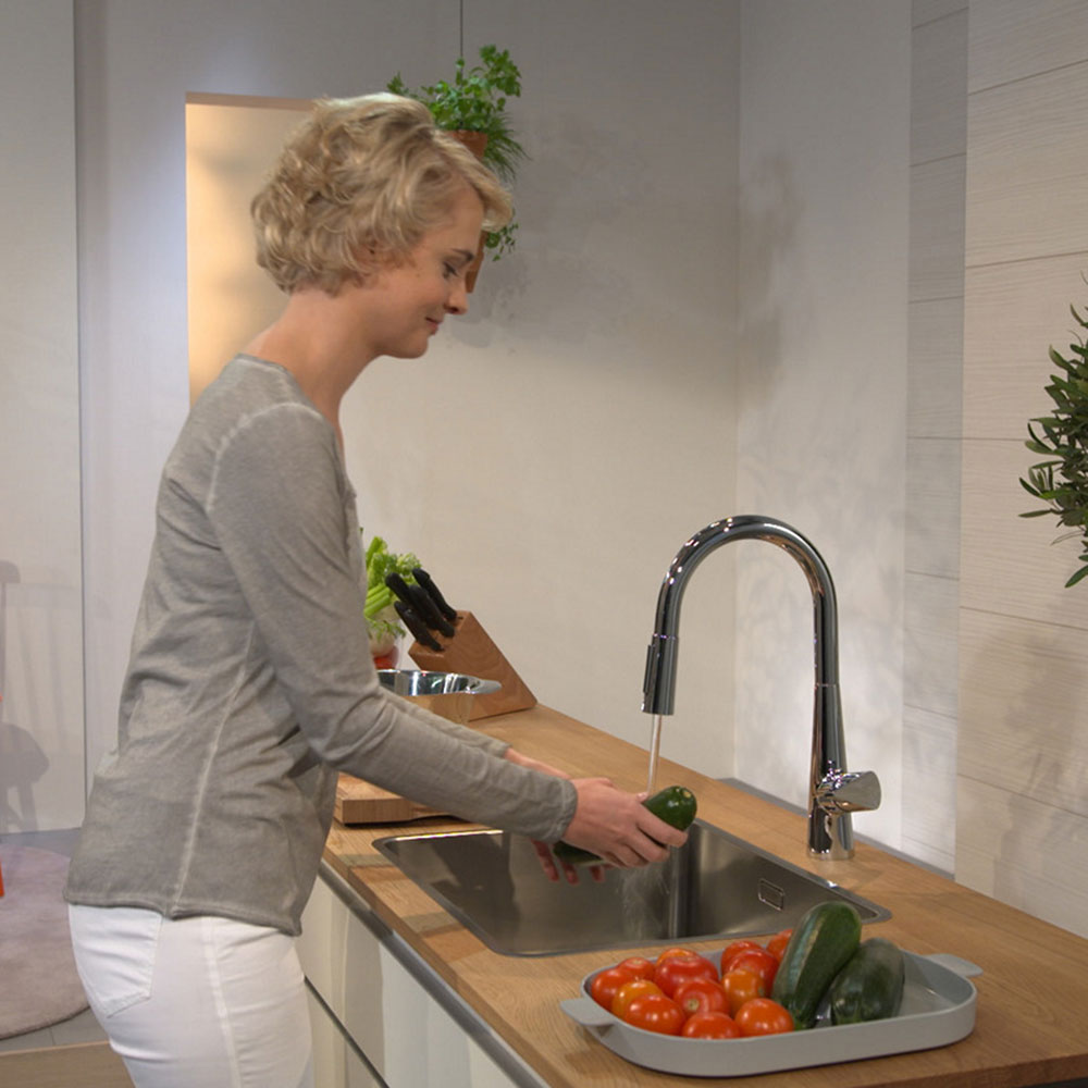 Hansgrohe Talis M51 200 Pullout 2 Spray Single Lever Kitchen Sink Mixer Tap