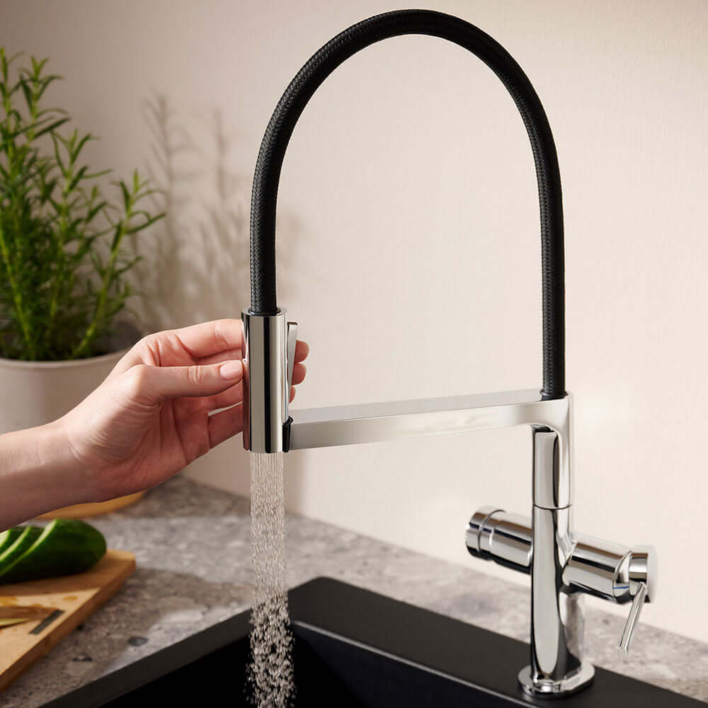 Hansgrohe Talis Select M54 3 Jet Powder Spray Single Lever Kitchen Sink Mixer Tap