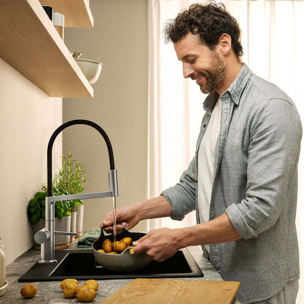 Hansgrohe Talis Select M54 3 Jet Powder Spray Single Lever Kitchen Sink Mixer Tap