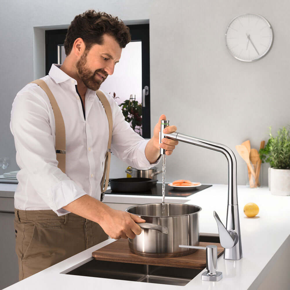 Hansgrohe Metris Select M71 320 2 Jet Pull-out Spray Single Lever Kitchen Sink Mixer Tap