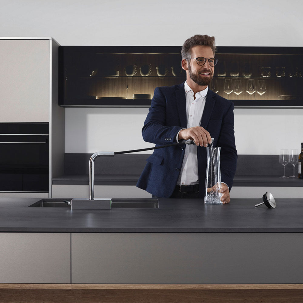 Hansgrohe Aquno Select M81 250 2 Jet Pullout Spout Single Lever Kitchen Sink Mixer Tap with sBox