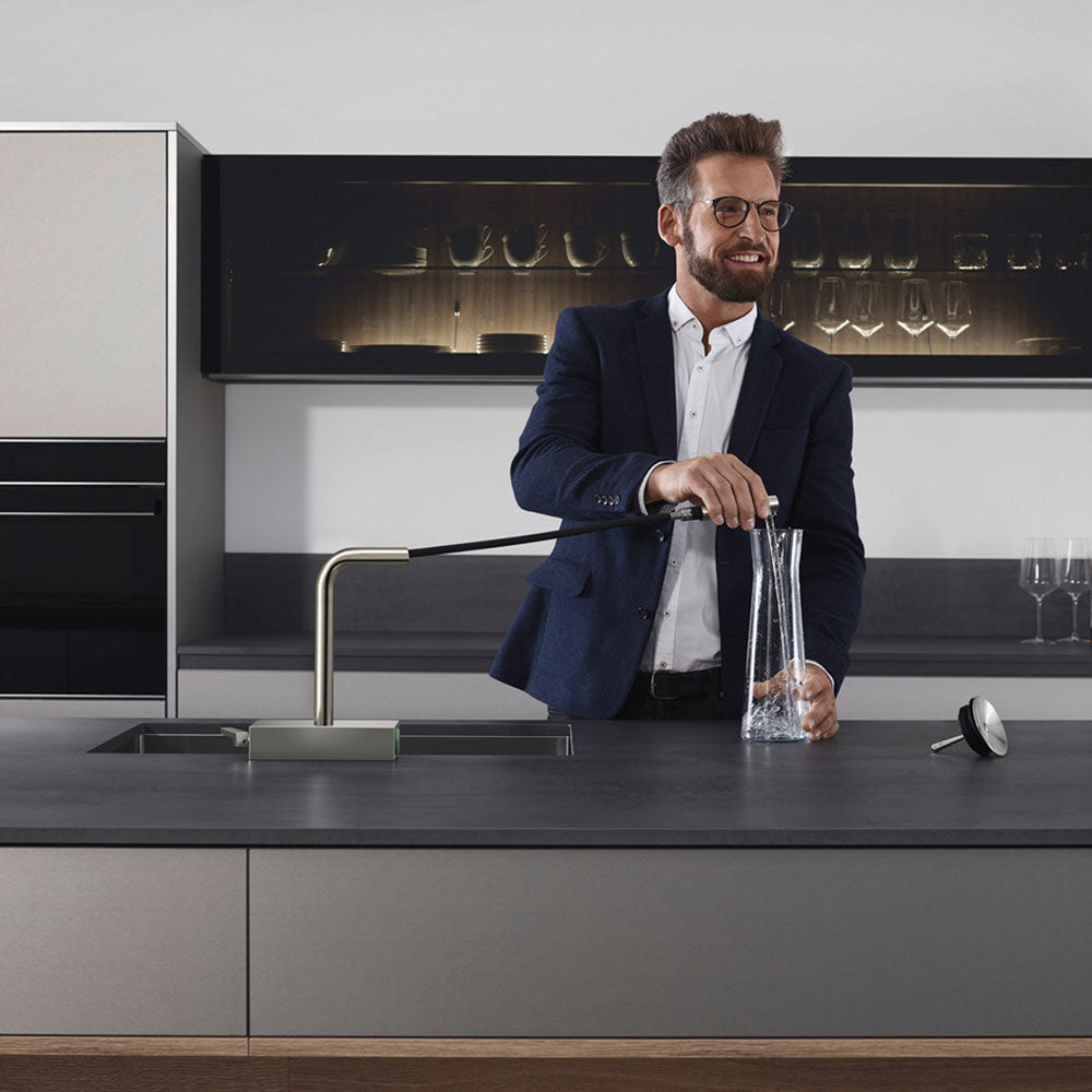 Hansgrohe Aquno Select M81 250 2 Jet Pullout Spout Single Lever Kitchen Sink Mixer Tap with sBox