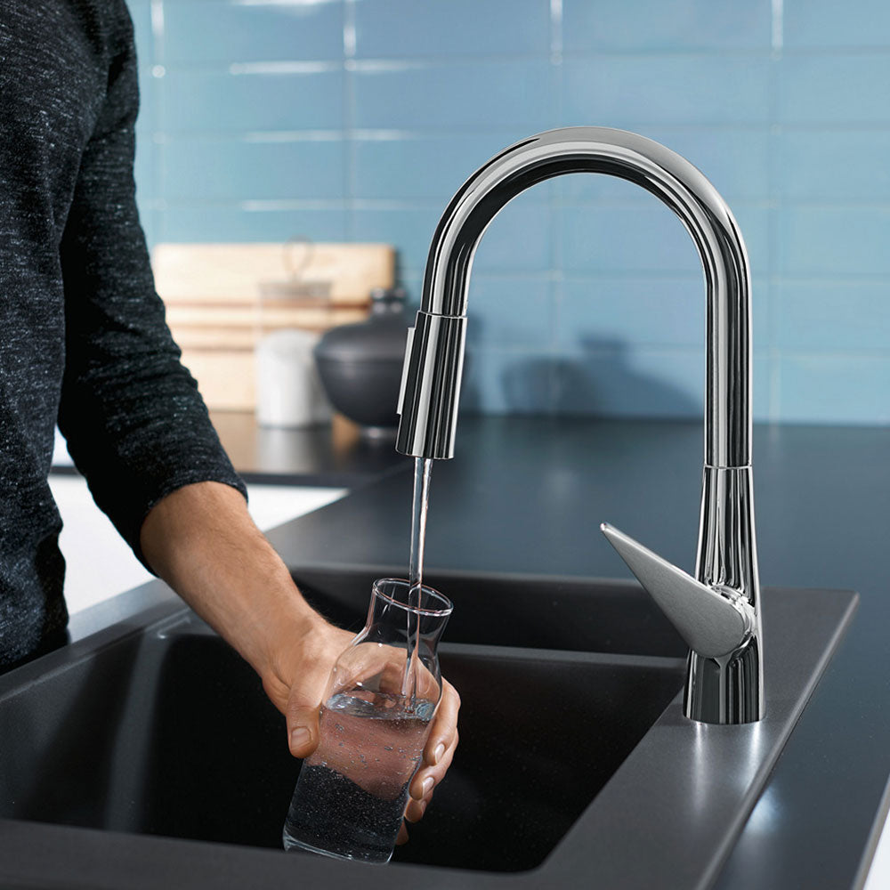Hansgrohe Talis M51 160 2 Jet Pullout Spray Single Lever Kitchen Sink Mixer Tap with sBox