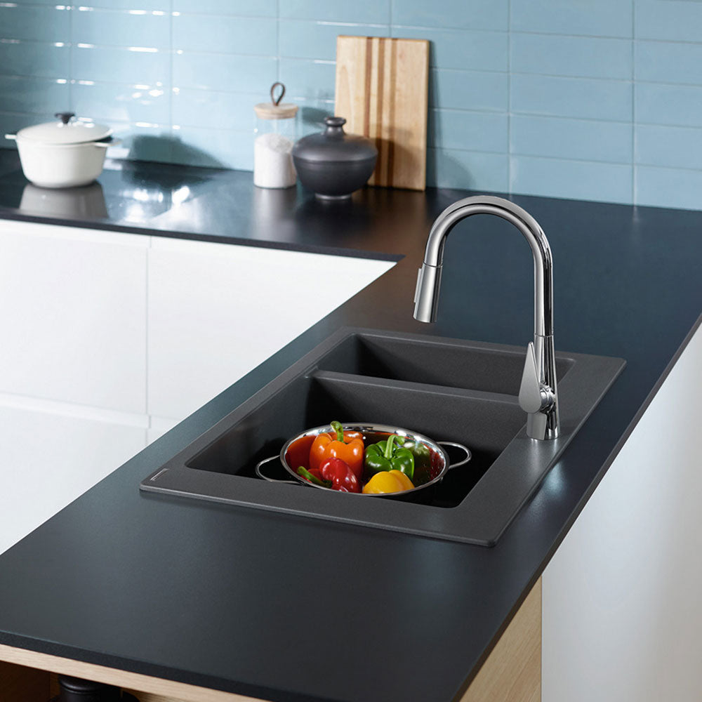 Hansgrohe Talis M51 160 2 Jet Pullout Spray Single Lever Kitchen Sink Mixer Tap with sBox