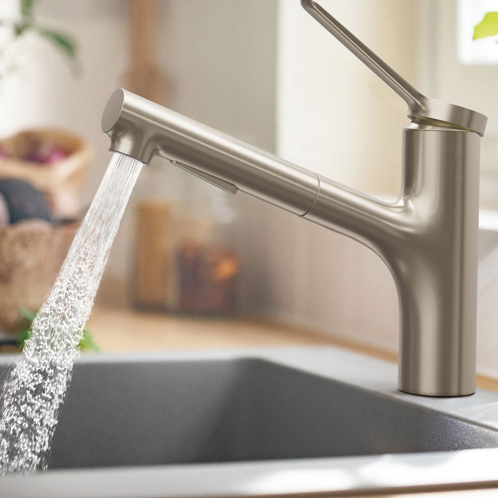 Hansgrohe Zesis M33 150 2 Jet Pull Out Spray Single Lever Kitchen Sink Mixer Tap