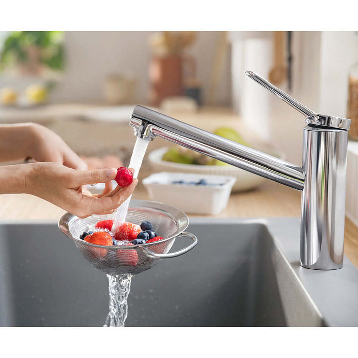 Hansgrohe Zesis M33 Chrome 150 1 Jet Single Lever Kitchen Sink Mixer Tap 74811000