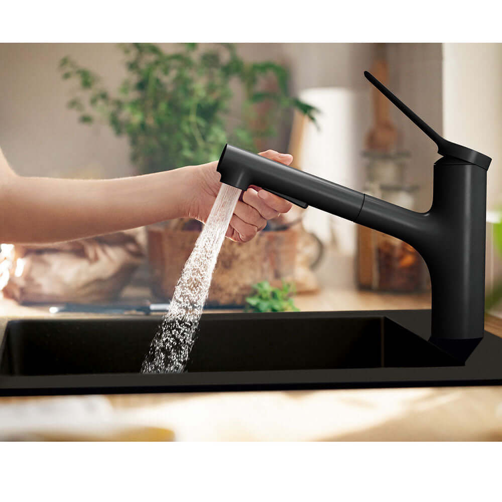Hansgrohe Zesis M33 150 2 Jet Metal Pull-out Spray Single Lever Kitchen Sink Mixer Tap