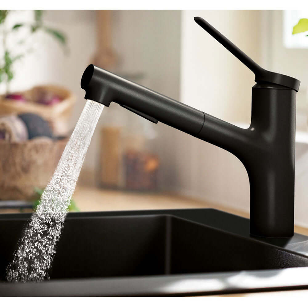 Hansgrohe Zesis M33 150 2 Jet Metal Pull-out Spray Single Lever Kitchen Sink Mixer Tap
