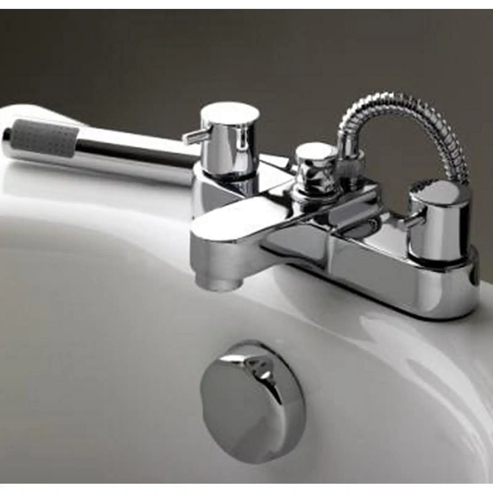Paini Cox Chrome Bath Shower Mixer Tap with Handset 78CR113UK