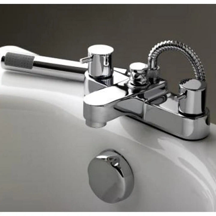 Paini Cox Chrome Bath Shower Mixer Tap with Handset 78CR113UK