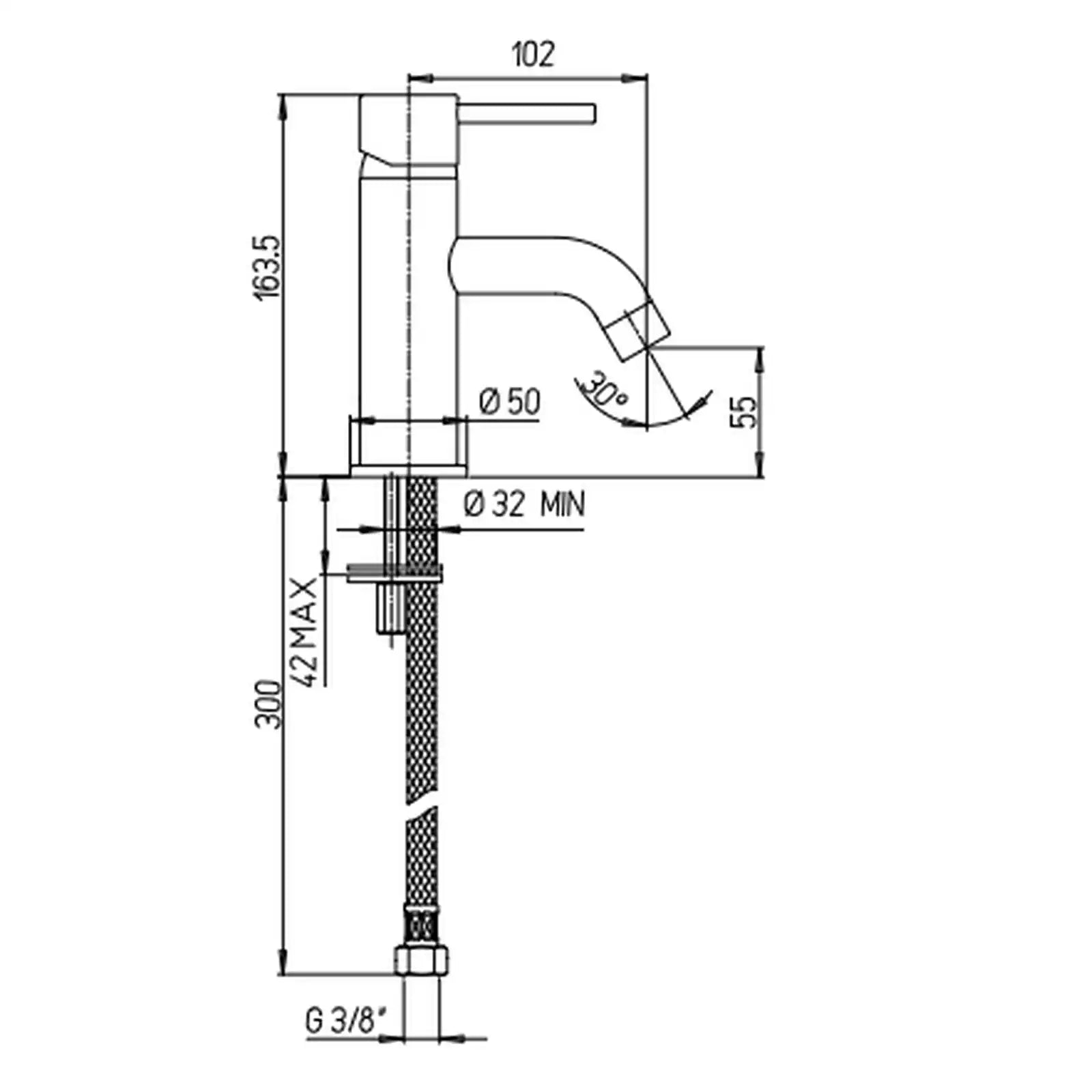 Paini COX Chrome Basin Mixer Tap 78CR205O