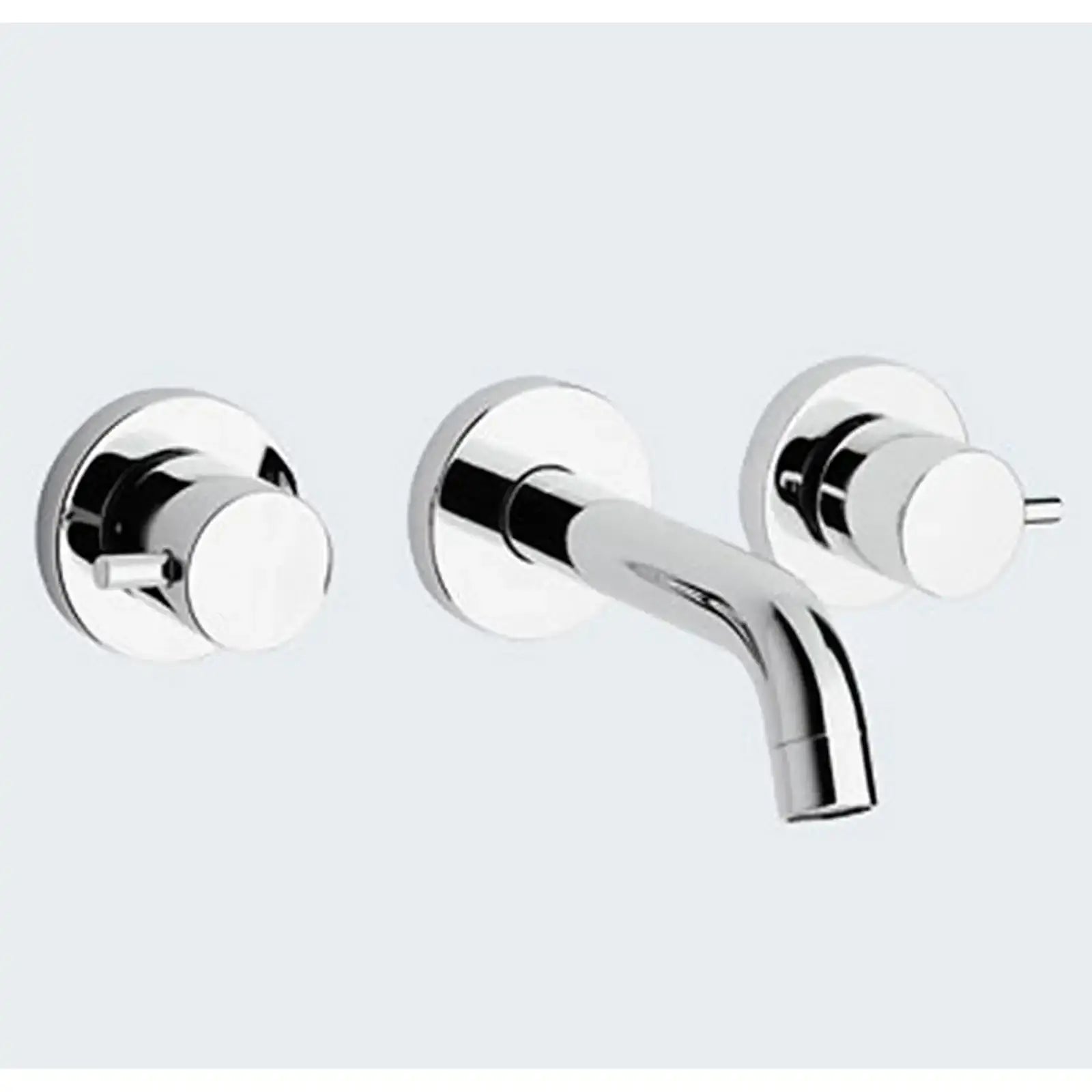 Paini Cox Chrome 3 Hole Wall Mounted Basin Set 78CR207UK