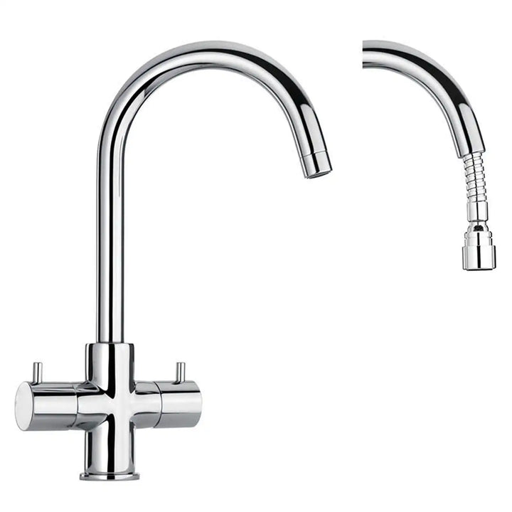Paini Cox Chrome Cruciform Mono Pull-Out Spray Tap 78CR491F4UK
