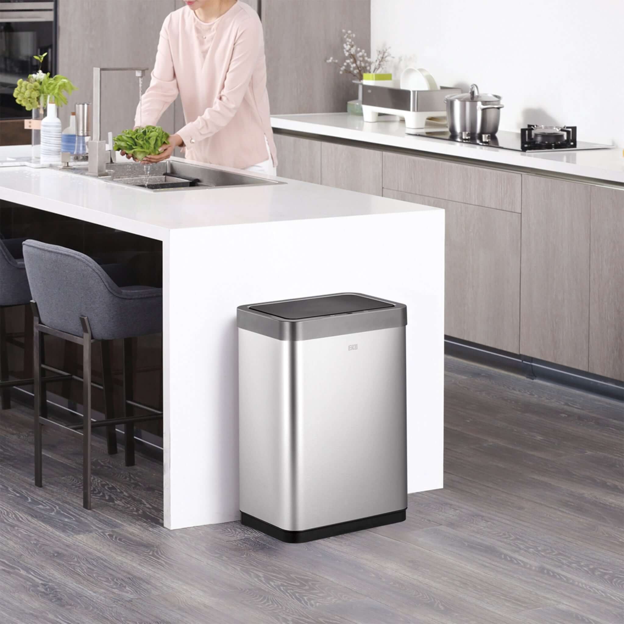 EKO Mirage X 20L+20L Recycling Soft Close Sensor Kitchen Bin