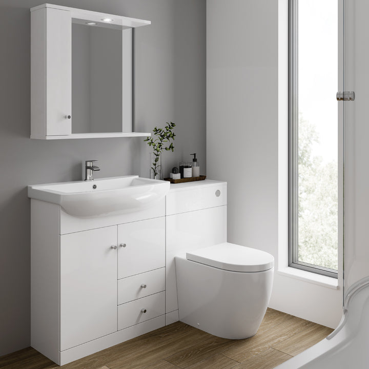 Aquadart Ikoma White Traditional Basin 750mm - 808