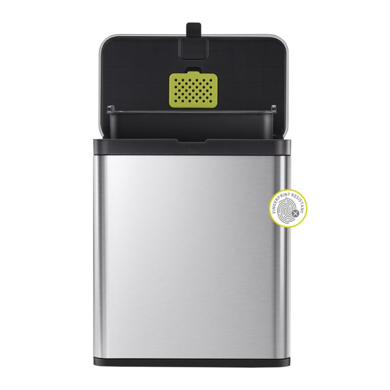 EKO Puro 7L Smooth Slide-Open Lid Steel Caddy