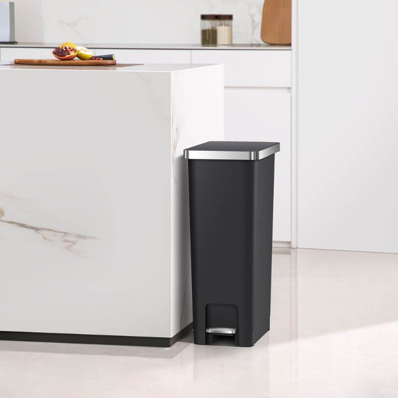 EKO Hana 45L Space Saving, Soft Close Recycling Kitchen Pedal Bin