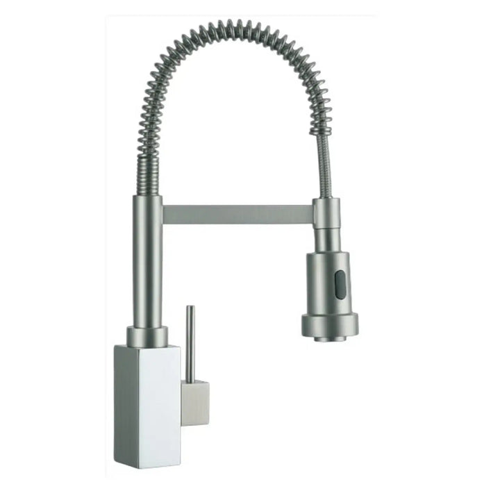Paini Dax Brushed Sink Mixer Tap c-w Spring & Swivel Spray 84PW557PUK