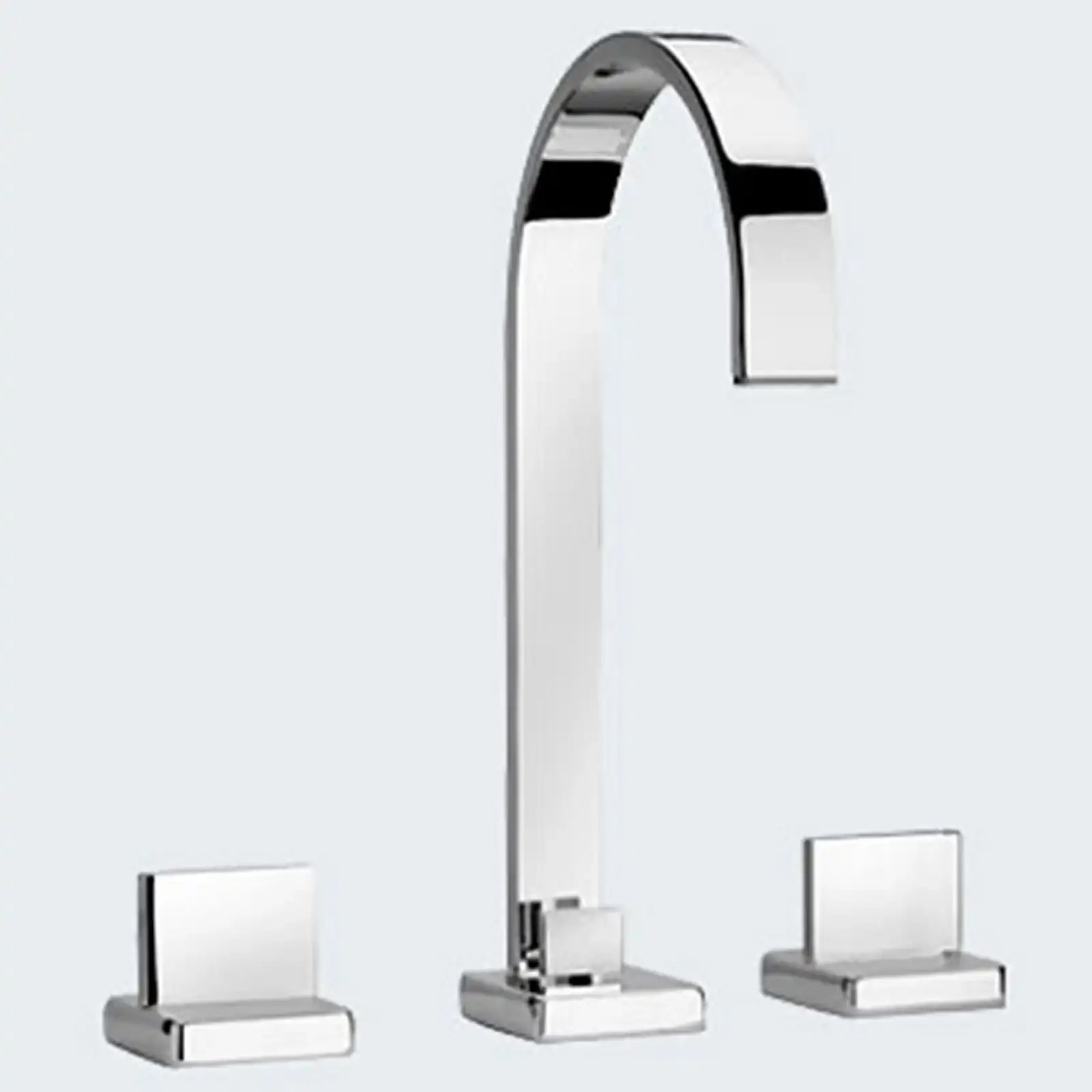 Paini Ovo Chrome 3 Hole Basin Mixer Tap c/w Pop Up Waste 86CR214UK