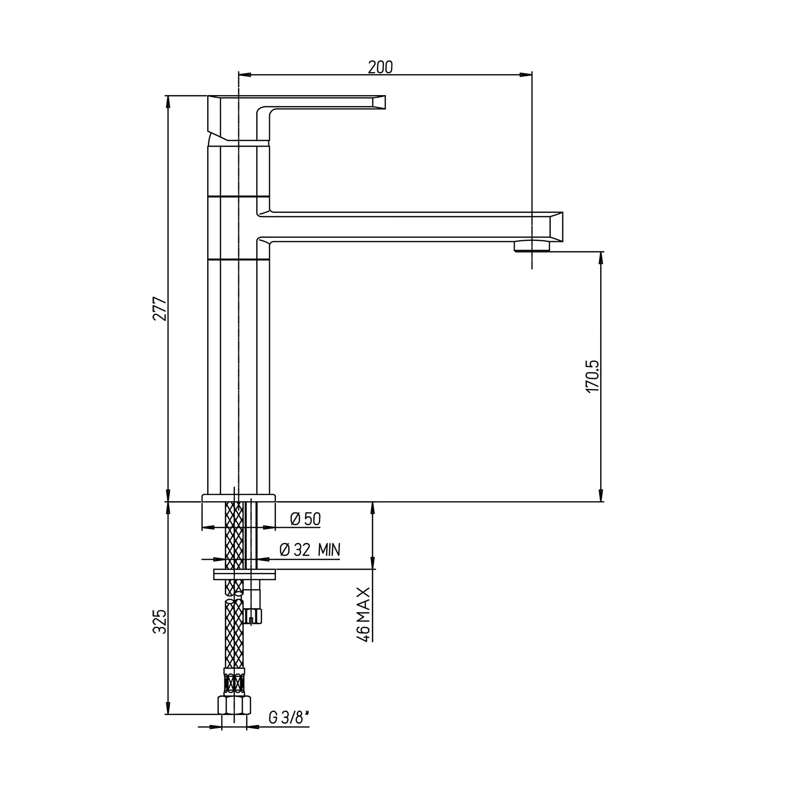 Paini Ovo Chrome Fountain Tower Kitchen Mixer Tap 86CR579UK