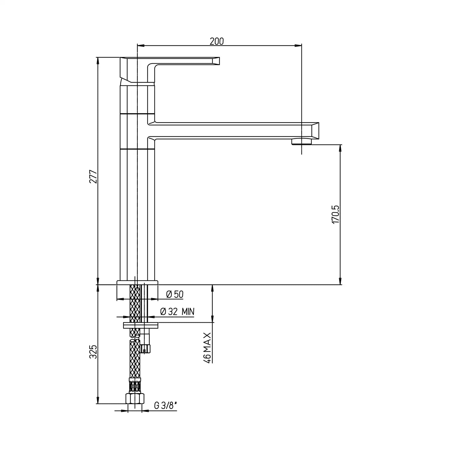 Paini Ovo Brushed Nickel Fountain Tower Kitchen Mixer Tap 86PW579UK
