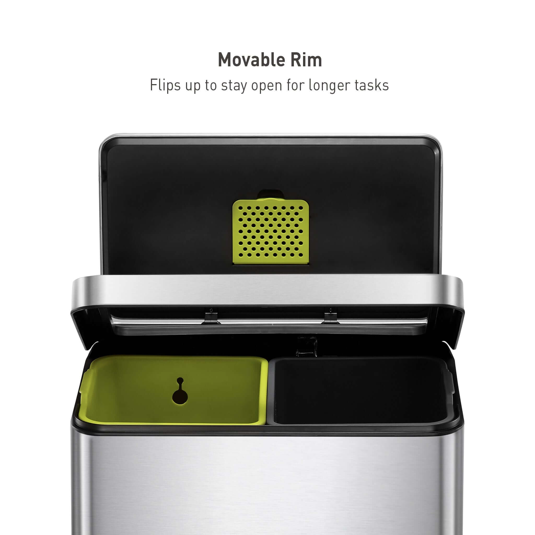 EKO X Cube 20L+20L Dual Recycling Soft Close Pedal Bin
