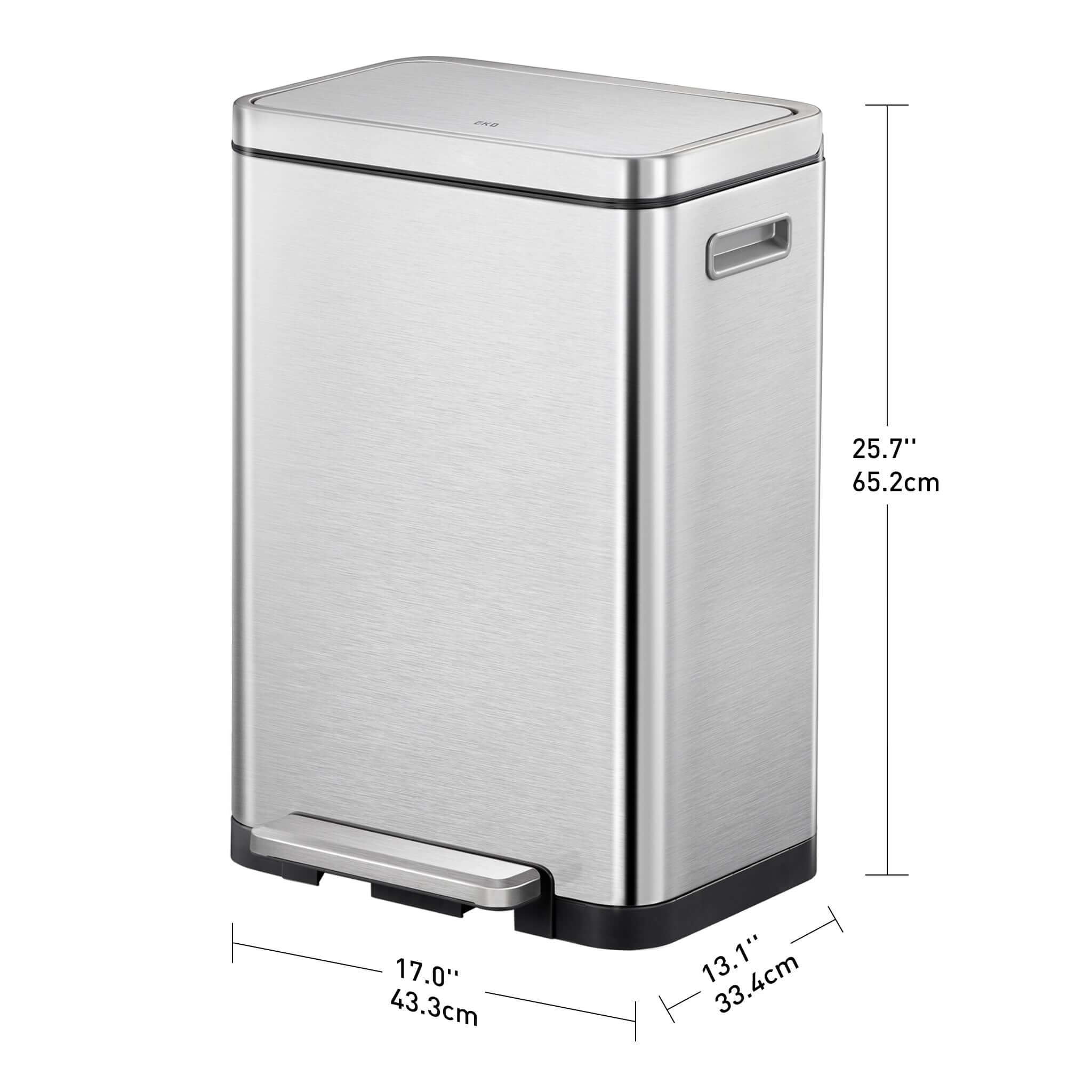 EKO X Cube 20L+20L Dual Recycling Soft Close Pedal Bin