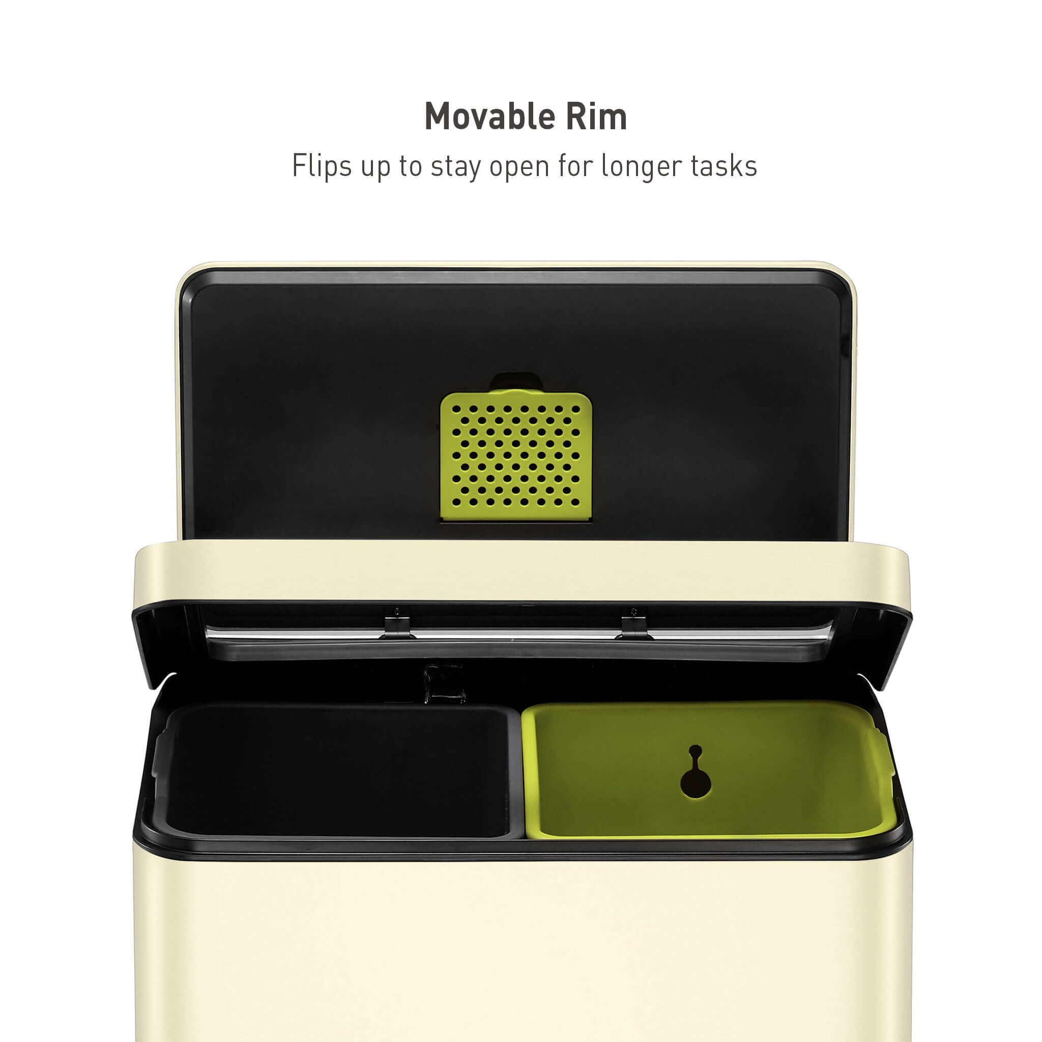 EKO X Cube 20L+20L Dual Recycling Soft Close Pedal Bin