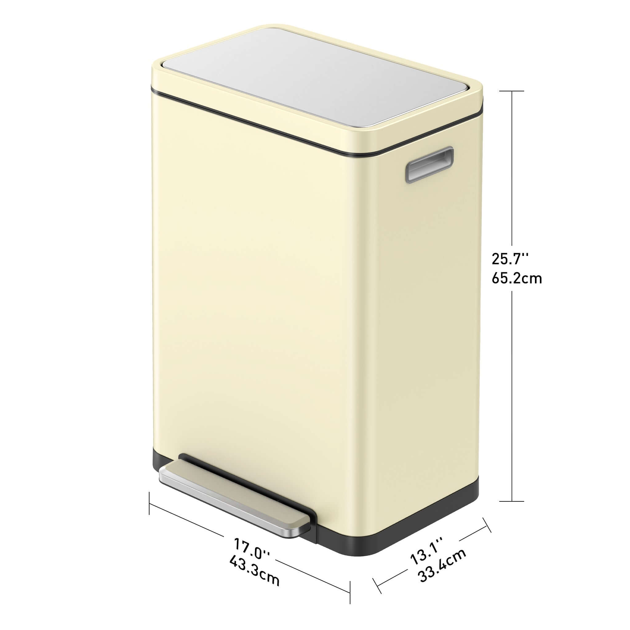 EKO X Cube 20L+20L Dual Recycling Soft Close Pedal Bin