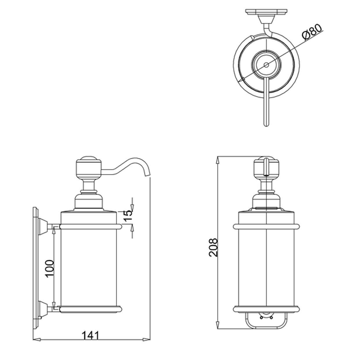 Burlington Single Soap Dispenser