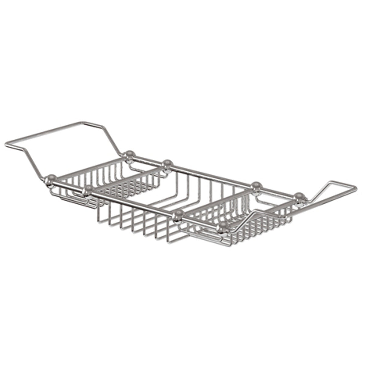 Burlington Chrome Brass Extendable Bath Rack