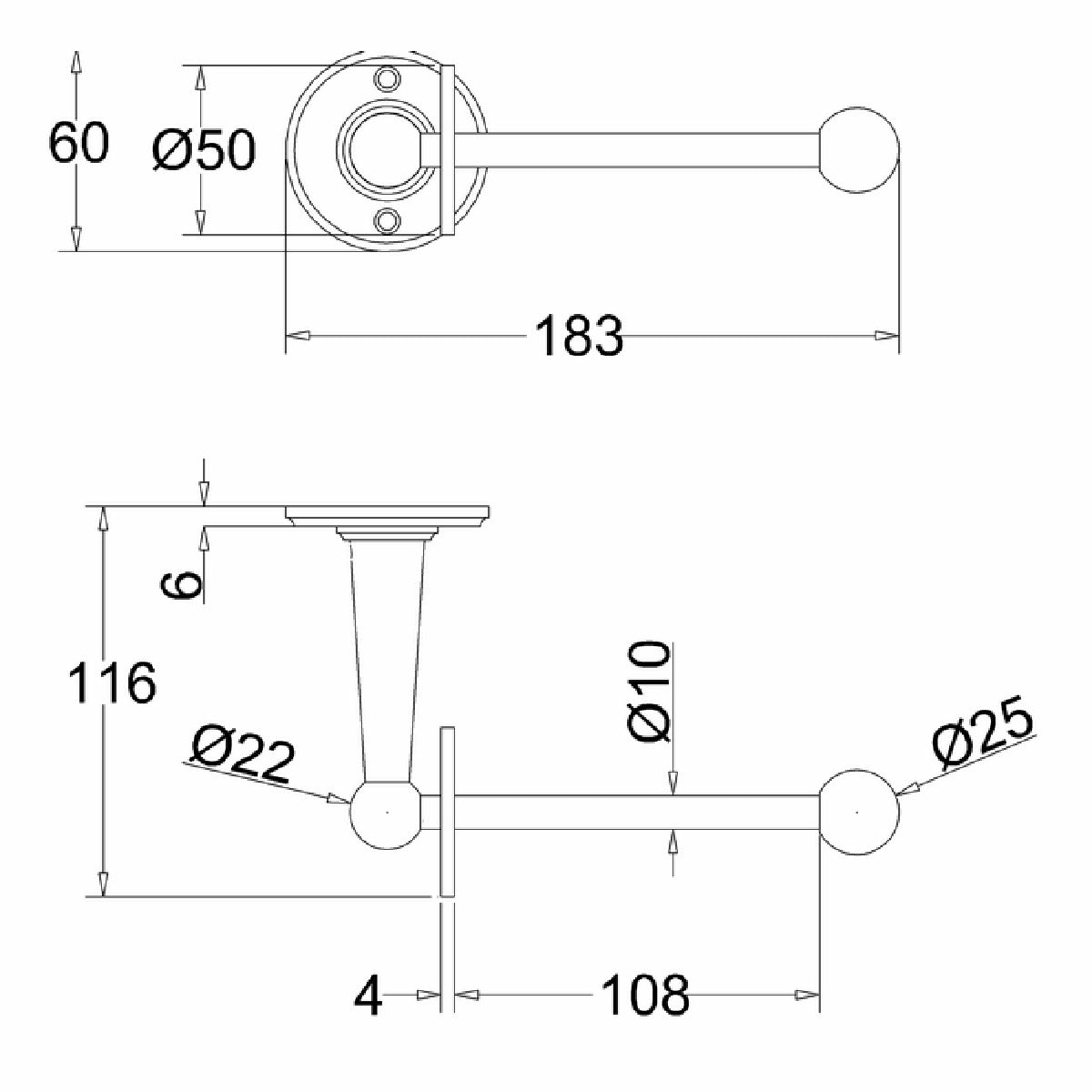 Burlington Chrome Spare WC Toilet Roll Holder
