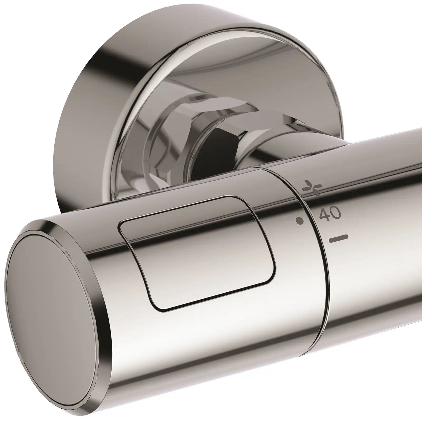 Ideal Standard Ceratherm T25N Chrome Exposed Thermostatic Shower System, 260mm Fixed Round Shower Head, 100mm 2 Function Handspray. 1.75m Hose A8522AA