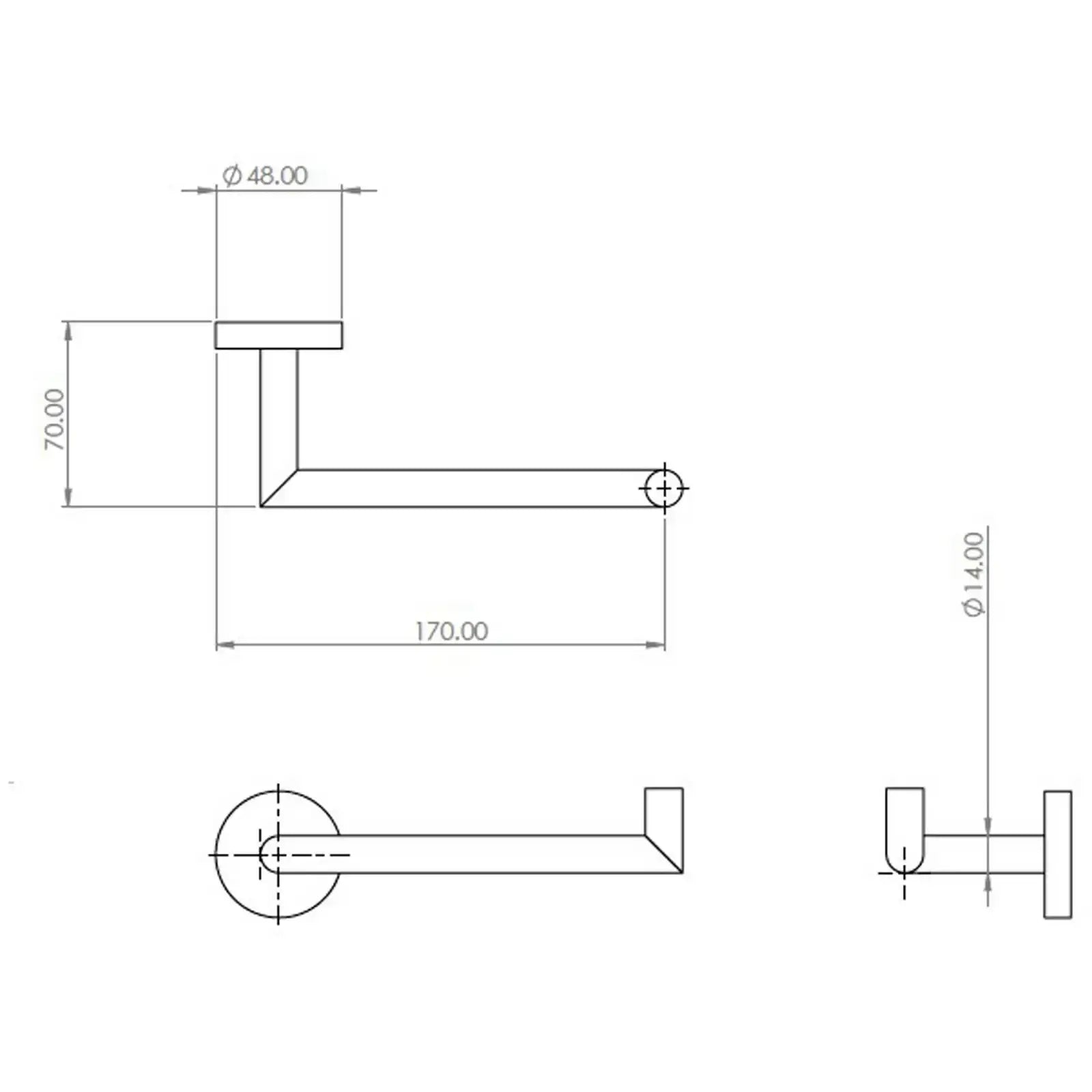 Abacus ISO PRO Toilet Roll Holder