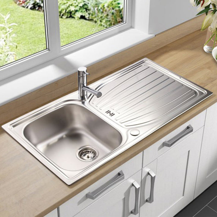 Astracast Alto 1.0 Bowl Stainless Steel Reversible Kitchen Sink & Waste