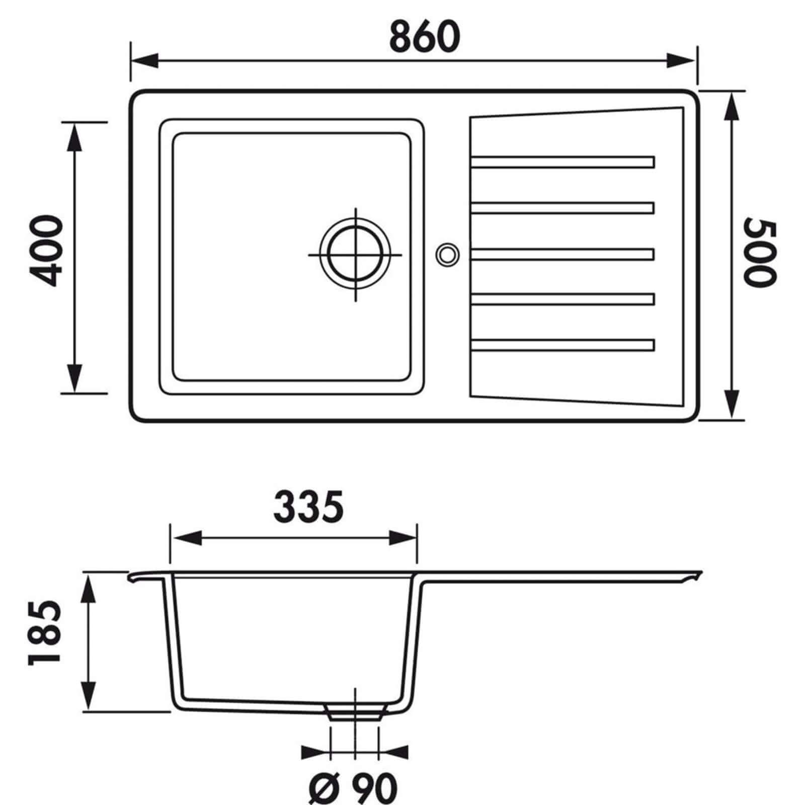 Astini Fiorello 1.0 & 1.5 Bowl Composite Synthetic Kitchen Sink & Waste