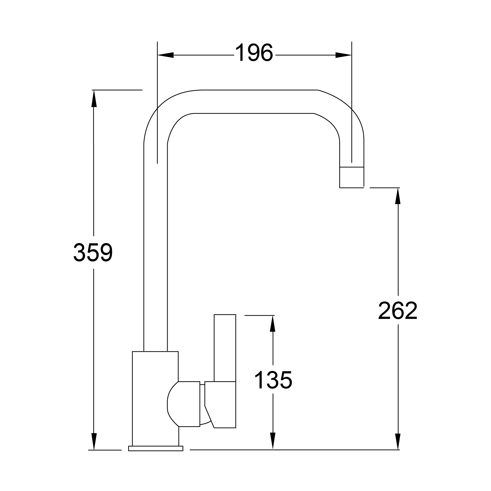 Deva Ashworth Single Lever Kitchen Mixer Tap
