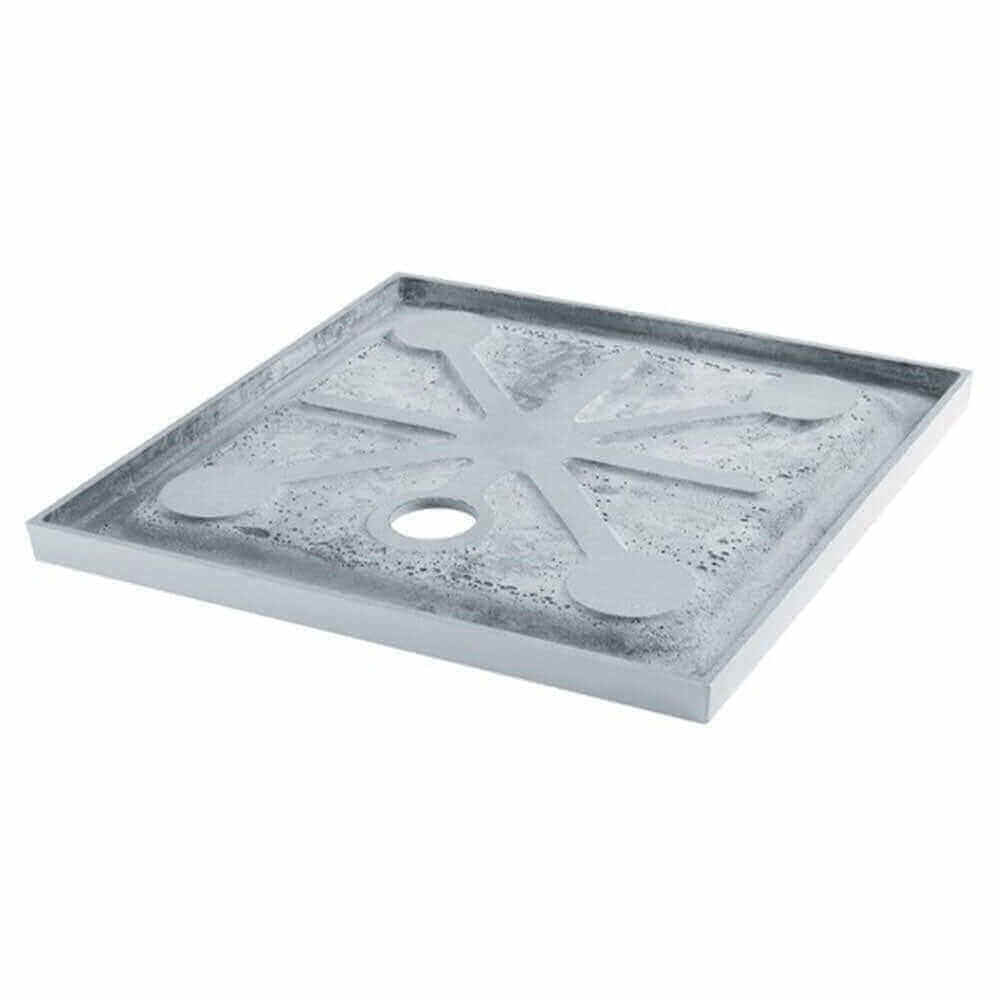 MX White Anti Slip Stone Resin Rectangular Shower Tray 1300 x 700mm ASSS2