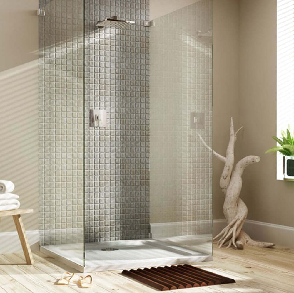 MX White Anti Slip ABS Stone Resin Rectangular Shower Tray 1500 x 700mm ASXHL